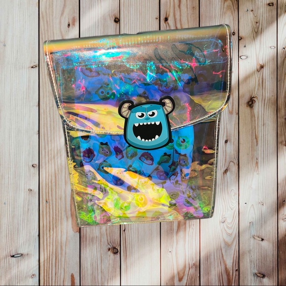 Disney Monster's Inc Holographic Backpack. NWOT - Picture 2 of 10